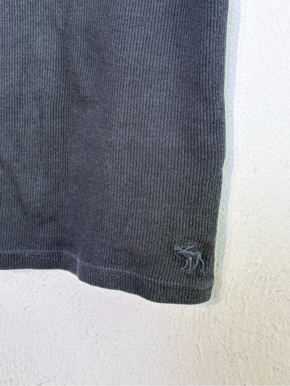 Vintage Y2K Abercrombie & Fitch 2000s Lace Trim Ribbed Cami Tank Top - Picture 9 of 15